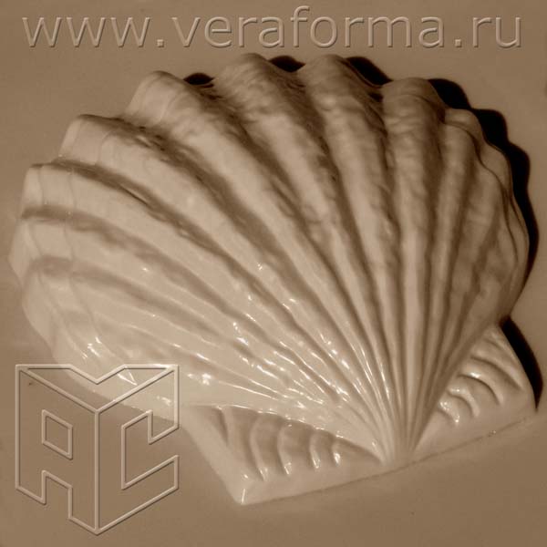 Пластиковая форма для садовой фигуры Морская раковина