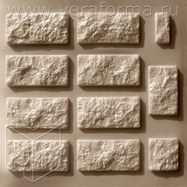 Пластиковые формы для фасадной плитки Доломит